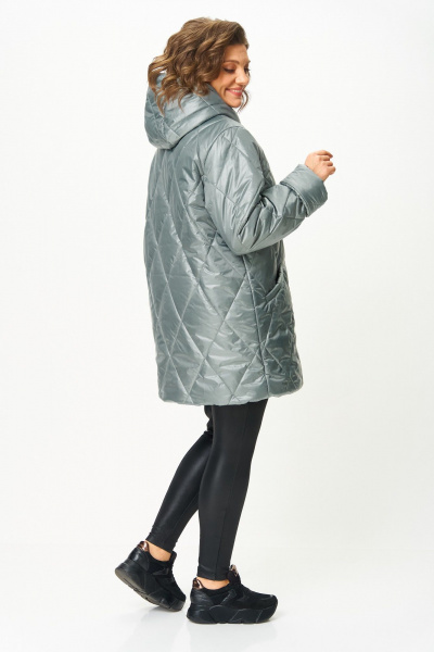 Полупальто ANASTASIA MAK 1055-1 мох - фото 7