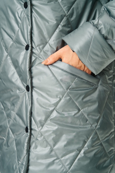 Полупальто ANASTASIA MAK 1055-1 мох - фото 6