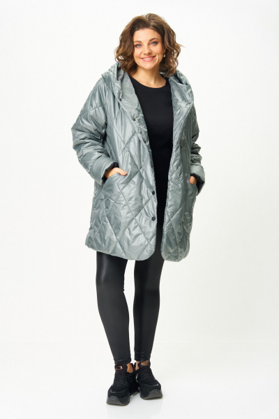 Полупальто ANASTASIA MAK 1055-1 мох - фото 2