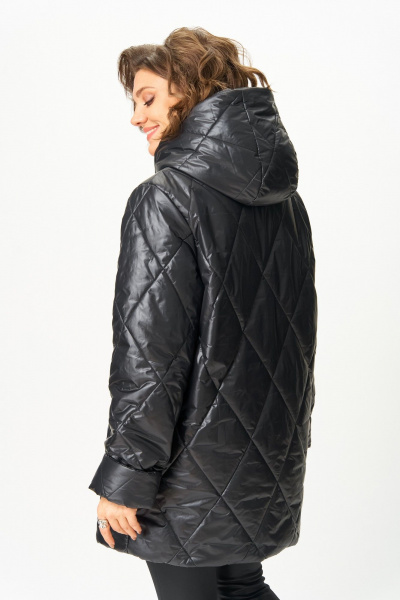 Полупальто ANASTASIA MAK 1055-1 черный - фото 12