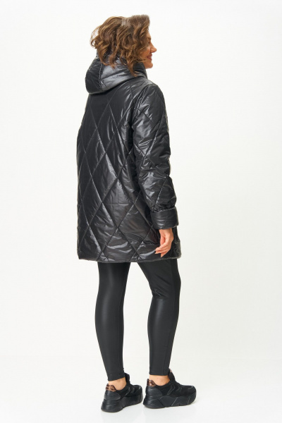 Полупальто ANASTASIA MAK 1055-1 черный - фото 8