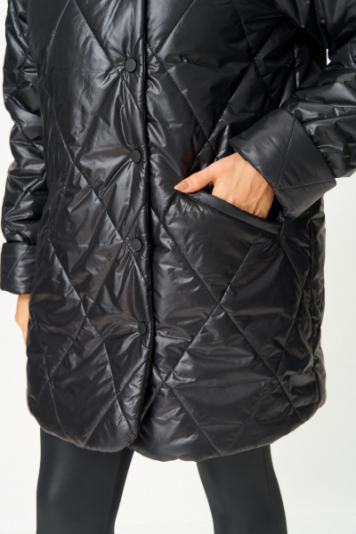 Полупальто ANASTASIA MAK 1055-1 черный - фото 5