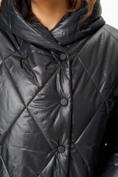 Полупальто ANASTASIA MAK 1055-1 черный - фото 4