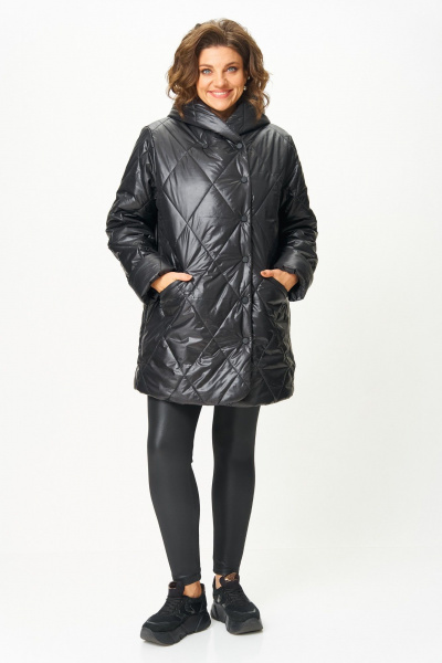 Полупальто ANASTASIA MAK 1055-1 черный - фото 1