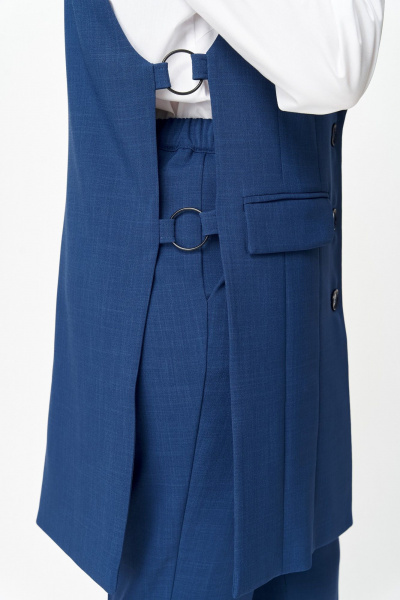 Брюки, жилет ANASTASIA MAK 1211 синий - фото 15