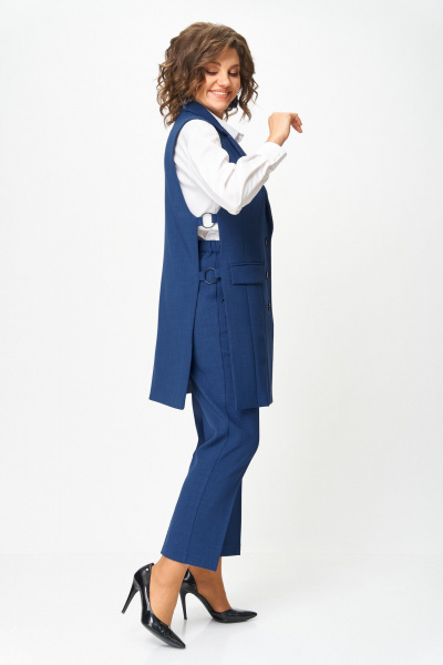 Брюки, жилет ANASTASIA MAK 1211 синий - фото 10