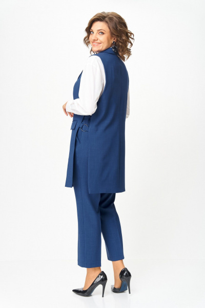 Брюки, жилет ANASTASIA MAK 1211 синий - фото 9