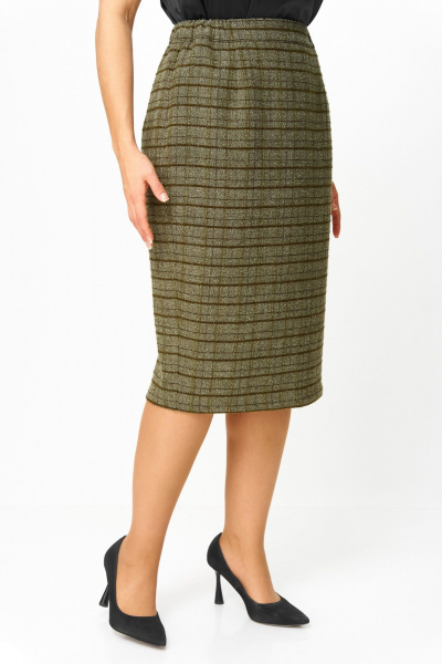 Жакет, юбка ANASTASIA MAK 1214а зеленый - фото 13