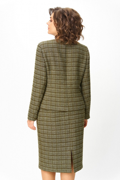 Жакет, юбка ANASTASIA MAK 1214а зеленый - фото 10