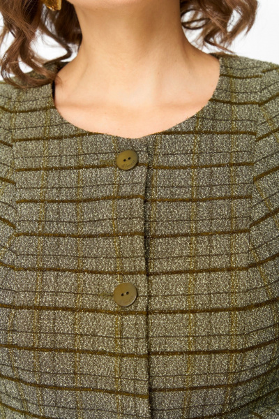 Жакет, юбка ANASTASIA MAK 1214а зеленый - фото 4