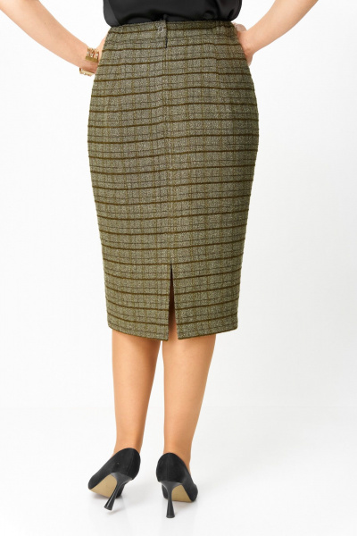 Жакет, юбка ANASTASIA MAK 1214а зеленый - фото 6