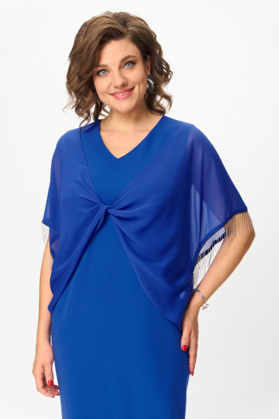 Платье ANASTASIA MAK 1293 василек - фото 13