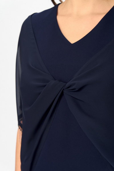 Платье ANASTASIA MAK 1293 темно-синий - фото 12
