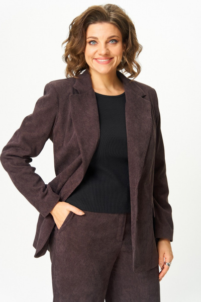 Блейзер ANASTASIA MAK 1304 коричневый - фото 10