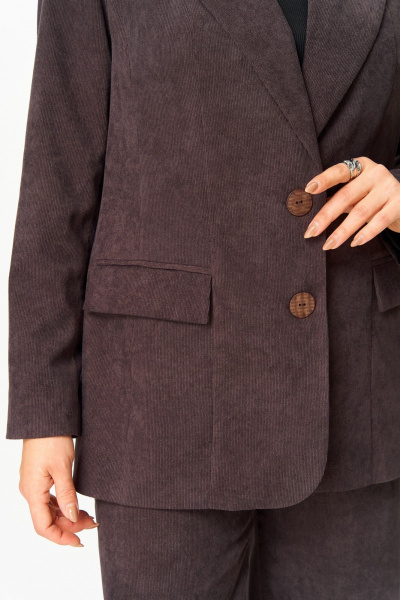 Блейзер ANASTASIA MAK 1304 коричневый - фото 6