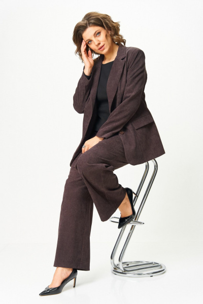 Блейзер ANASTASIA MAK 1304 коричневый - фото 3