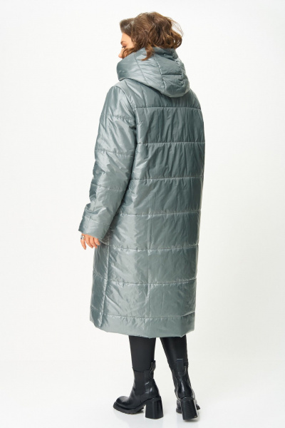 Пальто ANASTASIA MAK 3011 мох - фото 7