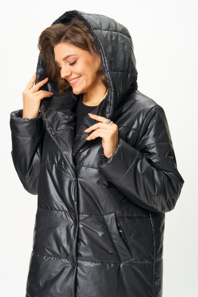 Пальто ANASTASIA MAK 3011 черный - фото 12