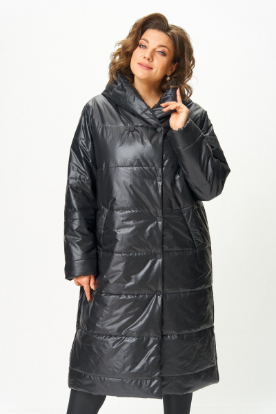 Пальто ANASTASIA MAK 3011 черный - фото 9