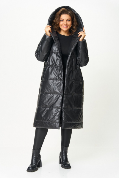 Пальто ANASTASIA MAK 3011 черный - фото 2