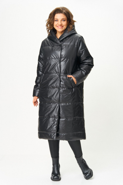 Пальто ANASTASIA MAK 3011 черный - фото 4