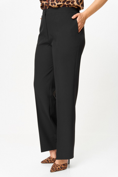Блуза, брюки, жакет Vilena 1121 черный_леопард - фото 7