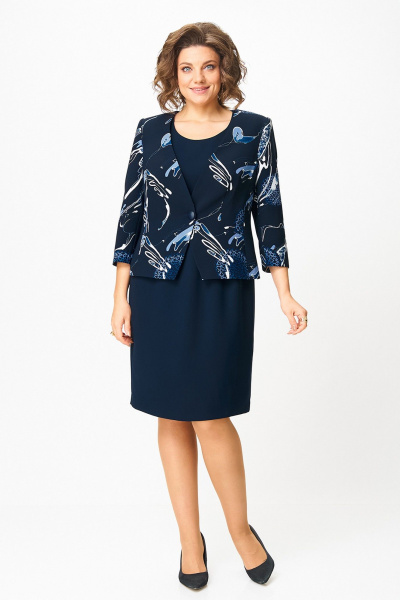 Жакет, платье Zlata 4460 космос_синий - фото 1
