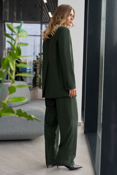 Брюки, жакет SILVERSPICE S-1531 зеленый - фото 3