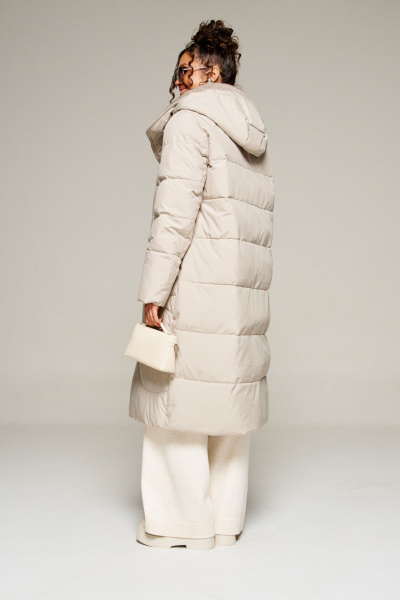 Пальто Beautiful&Free 8012 кремовый - фото 12