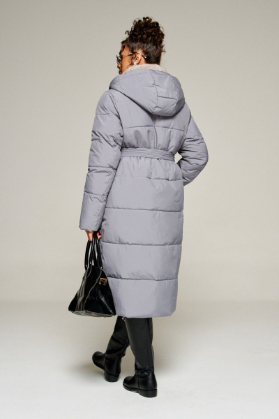 Пальто Beautiful&Free 8012 серый - фото 7