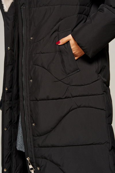 Пальто Beautiful&Free 8012 черный - фото 12