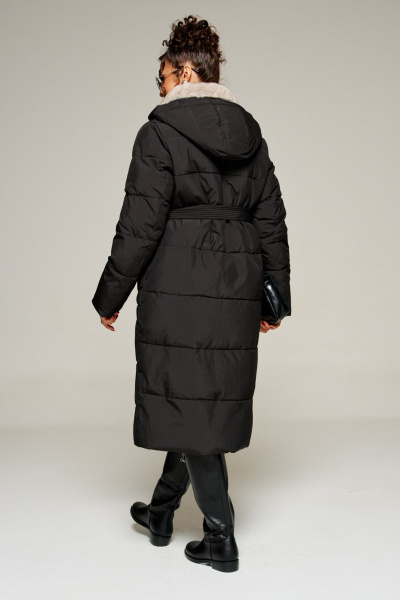 Пальто Beautiful&Free 8012 черный - фото 7