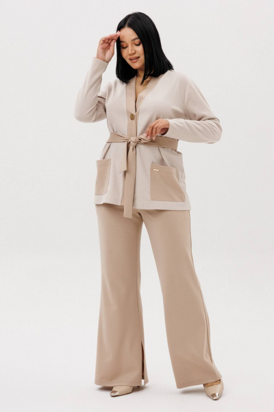 Брюки, жакет Anastasia 1290 капучино - фото 7