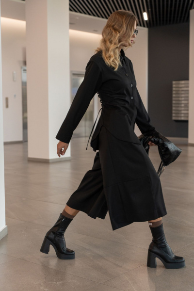 Блуза SILVERSPICE S-7526 черный - фото 7