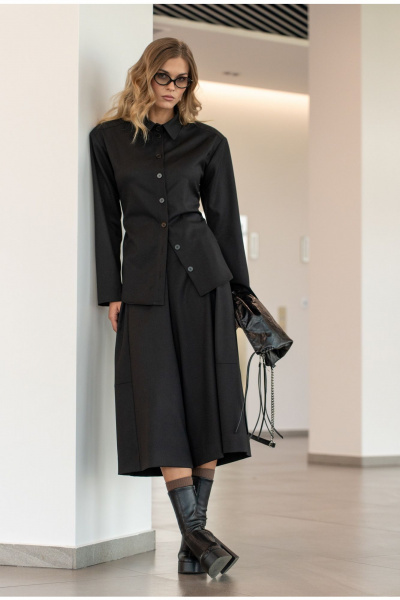 Блуза SILVERSPICE S-7526 черный - фото 1