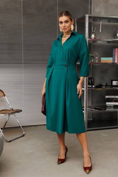 Платье Anastasia 1229.1 изумруд - фото 2