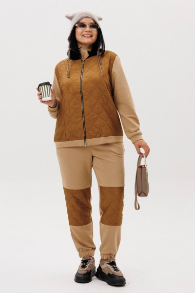 Брюки, джемпер Anastasia 1137.3 карамель - фото 5