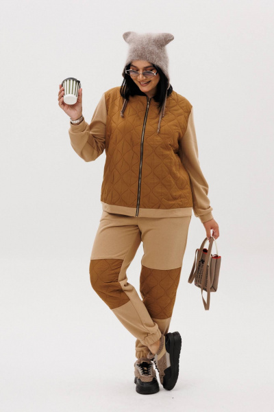 Брюки, джемпер Anastasia 1137.3 карамель - фото 4