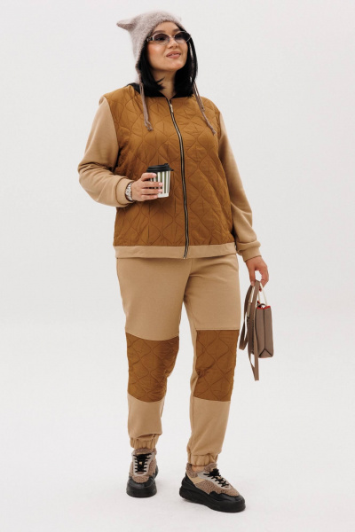 Брюки, джемпер Anastasia 1137.3 карамель - фото 3