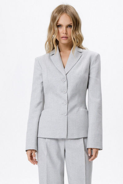 Брюки, жакет PiRS 6227 светло-серый - фото 3