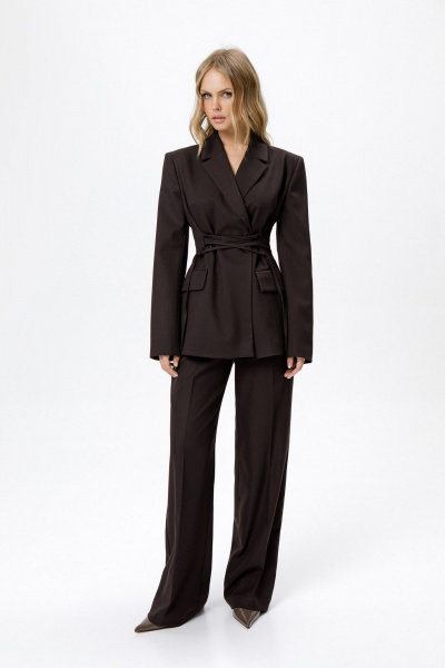 Брюки, жакет PiRS 6257 коричневый - фото 1