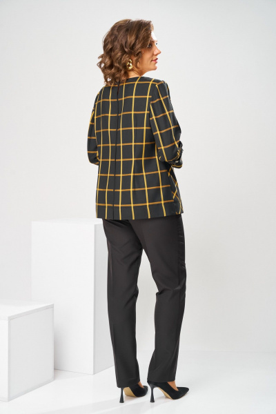 Блуза, брюки Romanovich Style 2-1269 горчица/черный - фото 10