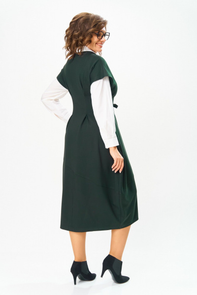 Платье в стиле бохо из трикотажа для повседневности Michel chic 2176 темная_хвоя - фото 5