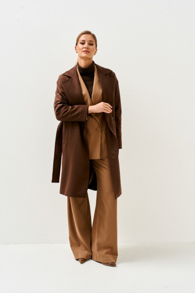 Пальто Mars design 1039 шоколадный - фото 8