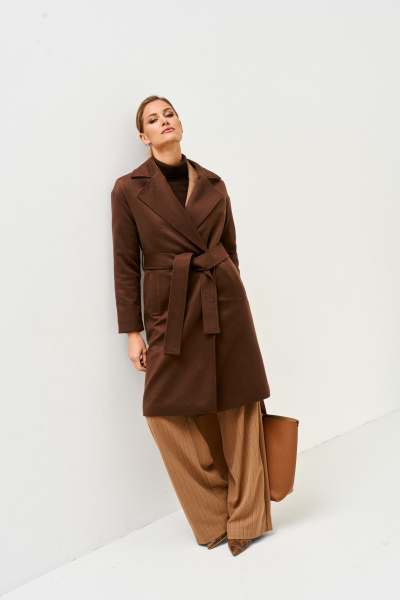 Пальто Mars design 1039 шоколадный - фото 6