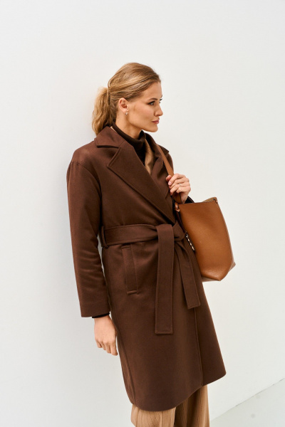 Пальто Mars design 1039 шоколадный - фото 3