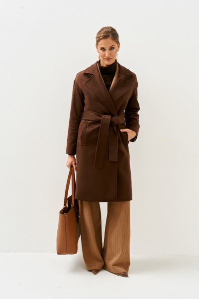 Пальто Mars design 1039 шоколадный - фото 1