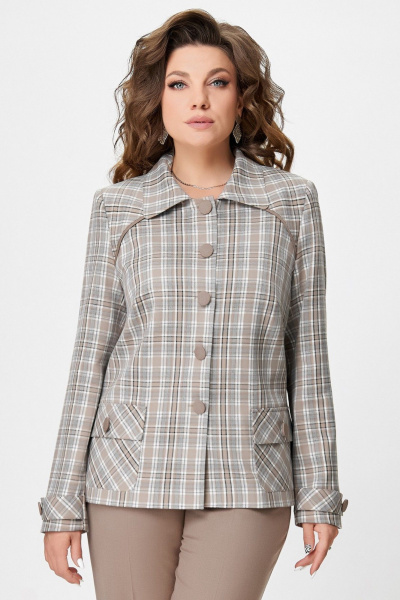 Жакет Fita 20751 бежево-коричневый - фото 2