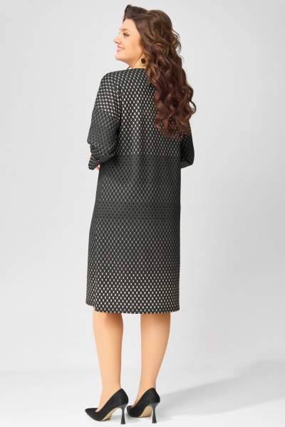 Платье Fita 5101 черно-бежевый - фото 8
