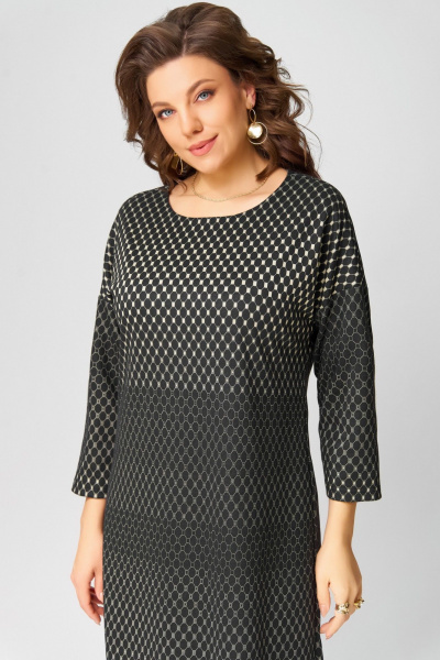 Платье Fita 5101 черно-бежевый - фото 7